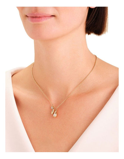 Bold Solitaire Charms Necklace in Gold-Tone