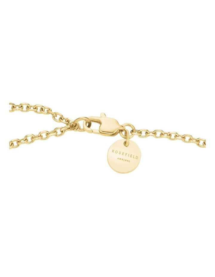 Bold Solitaire Charms Necklace in Gold-Tone