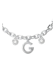 G Crystal Bracelet in SIlver