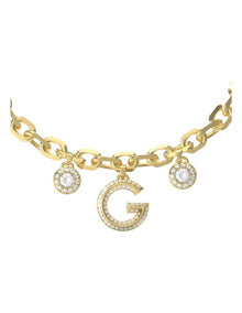 G Crystal Bracelet in Gold