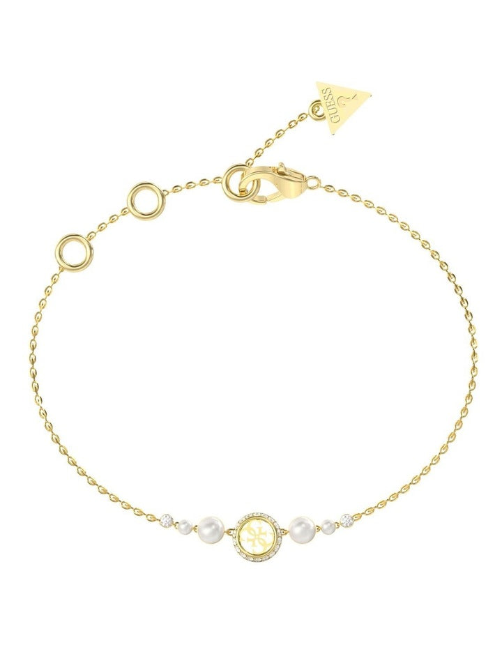 Tiny Pearly Bracelet in Gold