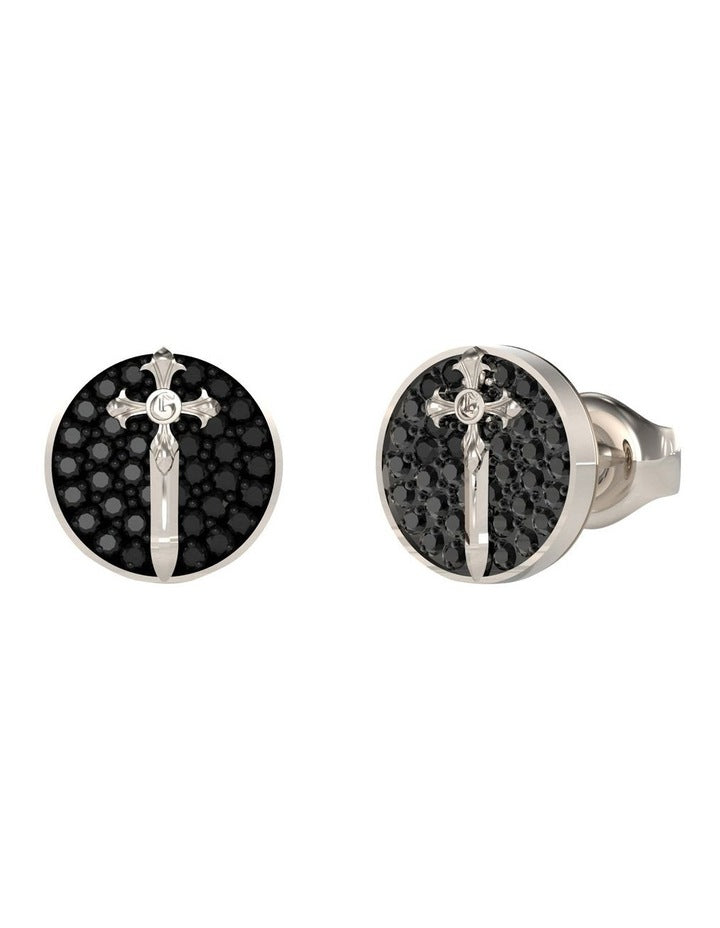 Rebel Knight Stud Earring in Silver