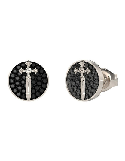 Rebel Knight Stud Earring in Silver