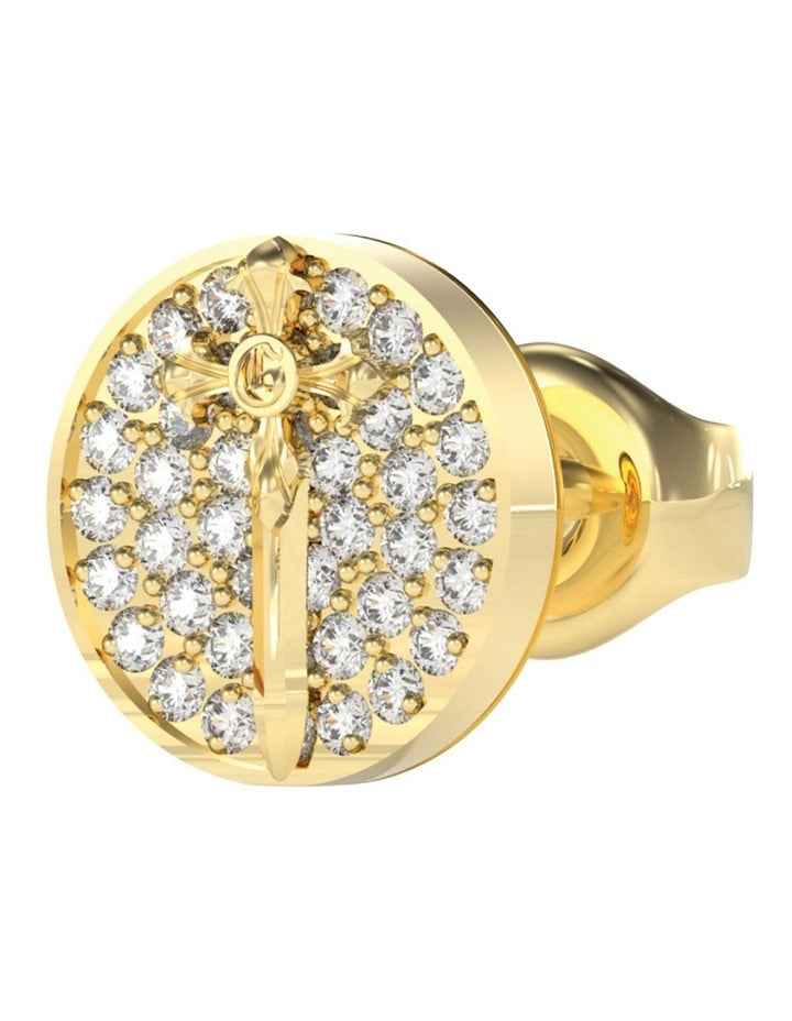 Rebel Knight Stud Earring in Gold