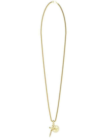 Rebel Knight Necklace in Gold