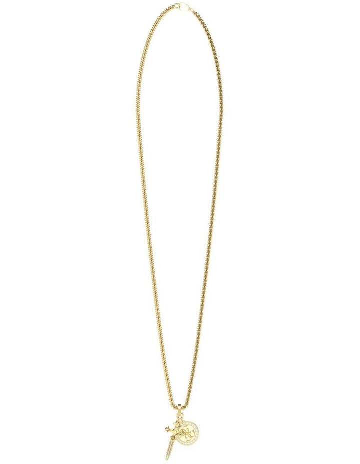 Rebel Knight Necklace in Gold