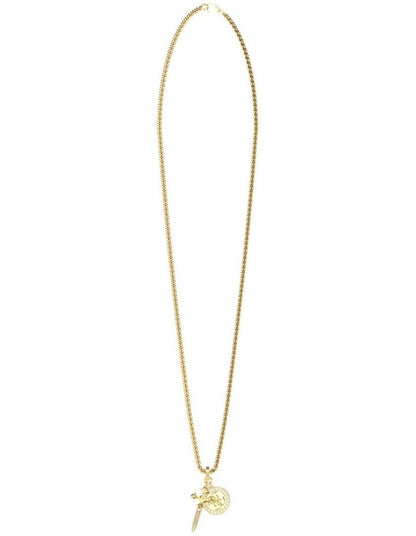 Rebel Knight Necklace in Gold