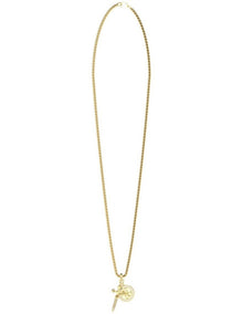 Rebel Knight Necklace in Gold