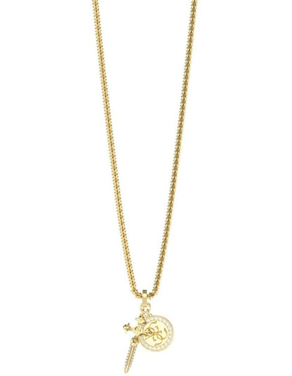 Rebel Knight Necklace in Gold