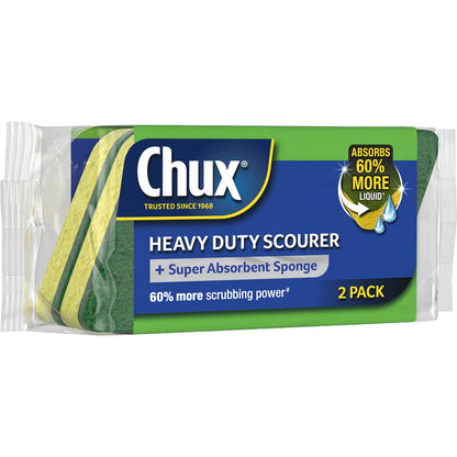 Chux Heavy Duty Scourer Sponge 2 Pack