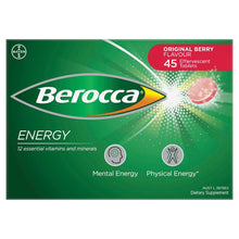 Berocca Vitamin b & c Original Berry Flavour Energy 45 Pack