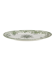 Rosetta Oval Platter 37x25cm Gift Boxed in Antique Green