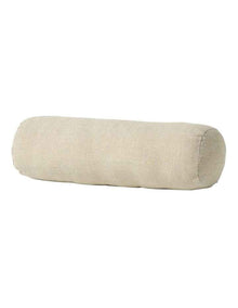 Vintage Linen Fringe Bolster in Natural