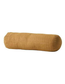 Vintage Linen Fringe Bolster in Bronze