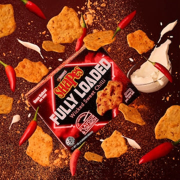 Arnott's Shapes Fully Loaded Wicked Sweet Chilli Cracker Biscuits 130g