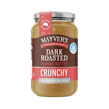 MAYVERS CRUNCHY DARK ROAST NATURAL PEANUT BUTTER 375G