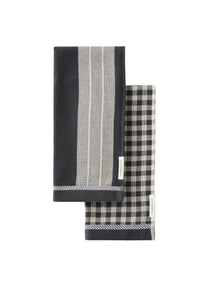 ESTE TEA TOWEL 2PK IN CARBON