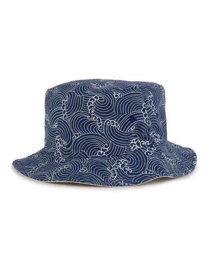 Wavey Bucket Hat in Blue