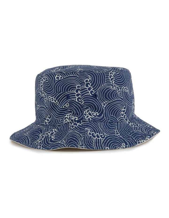 Wavey Bucket Hat in Blue