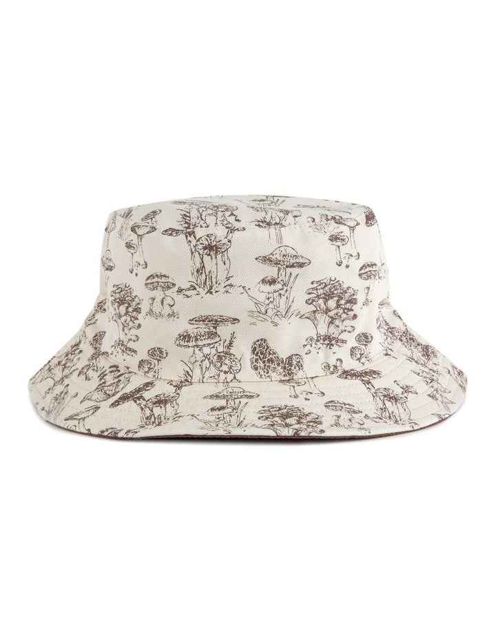 Mushroom Bucket Hat in Brown