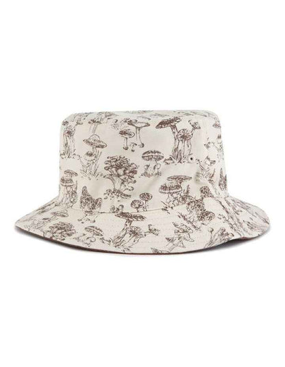 Mushroom Bucket Hat in Brown