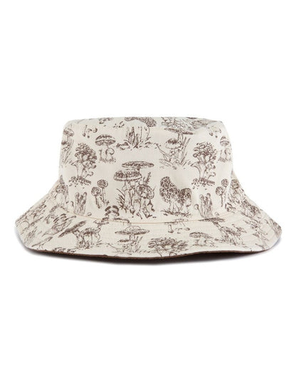 Mushroom Bucket Hat in Brown