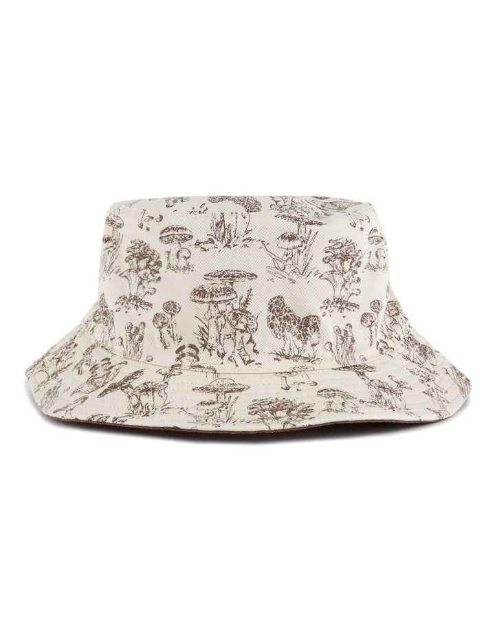 Mushroom Bucket Hat in Brown