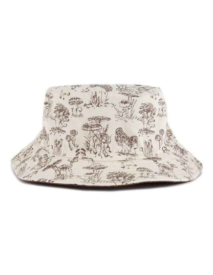 Mushroom Bucket Hat in Brown