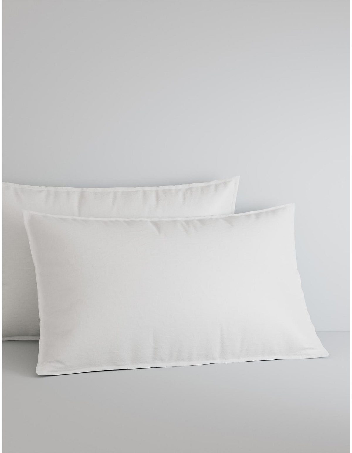 BAYLEY WASHED PERCALE DOUBLE SHEET SET IN WHITE