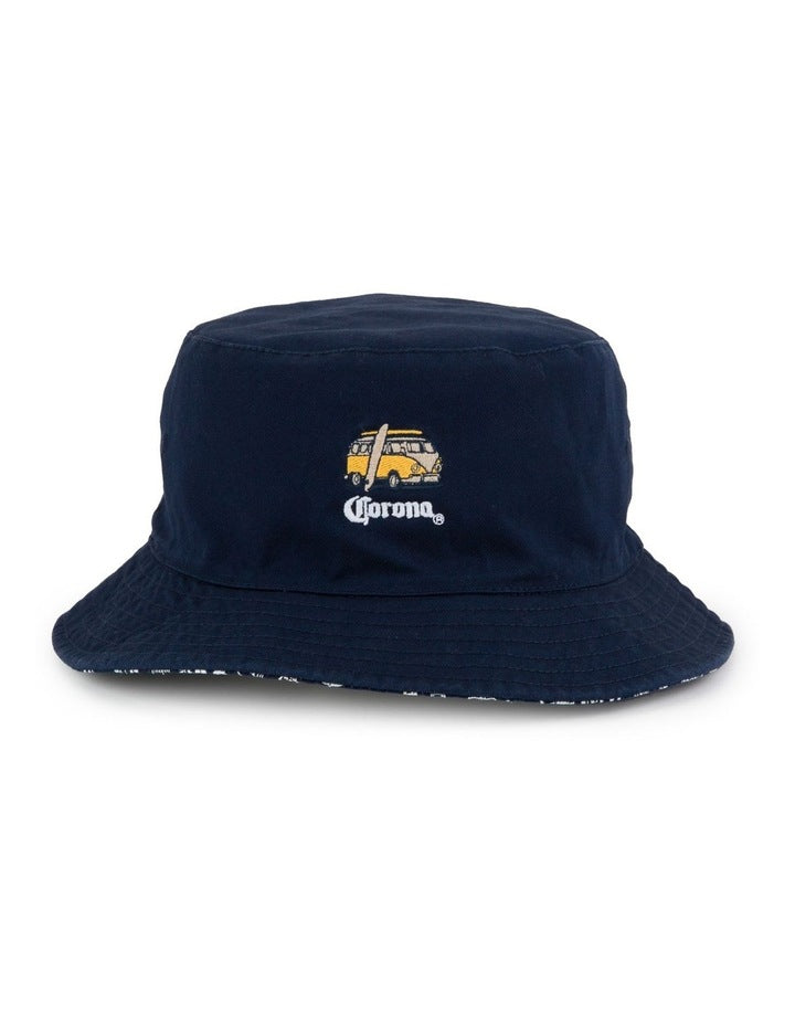 Corona Reversible Kombi Bucket Hat in Blue