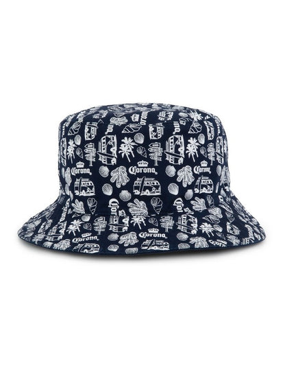 Corona Reversible Kombi Bucket Hat in Blue