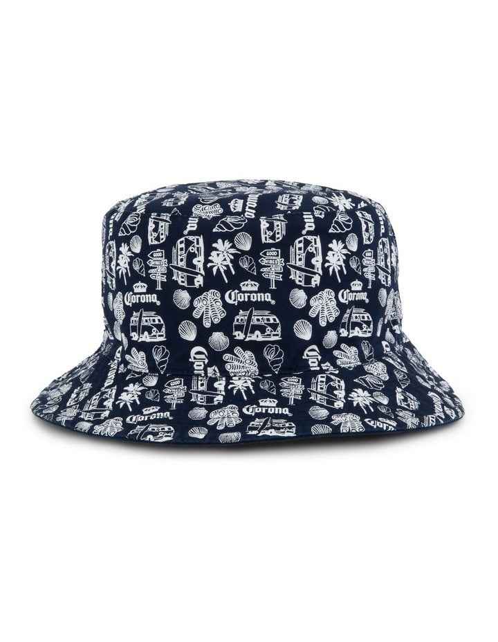 Corona Reversible Kombi Bucket Hat in Blue