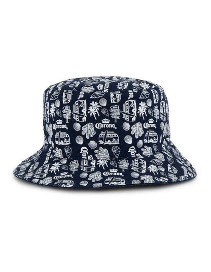 Corona Reversible Kombi Bucket Hat in Blue