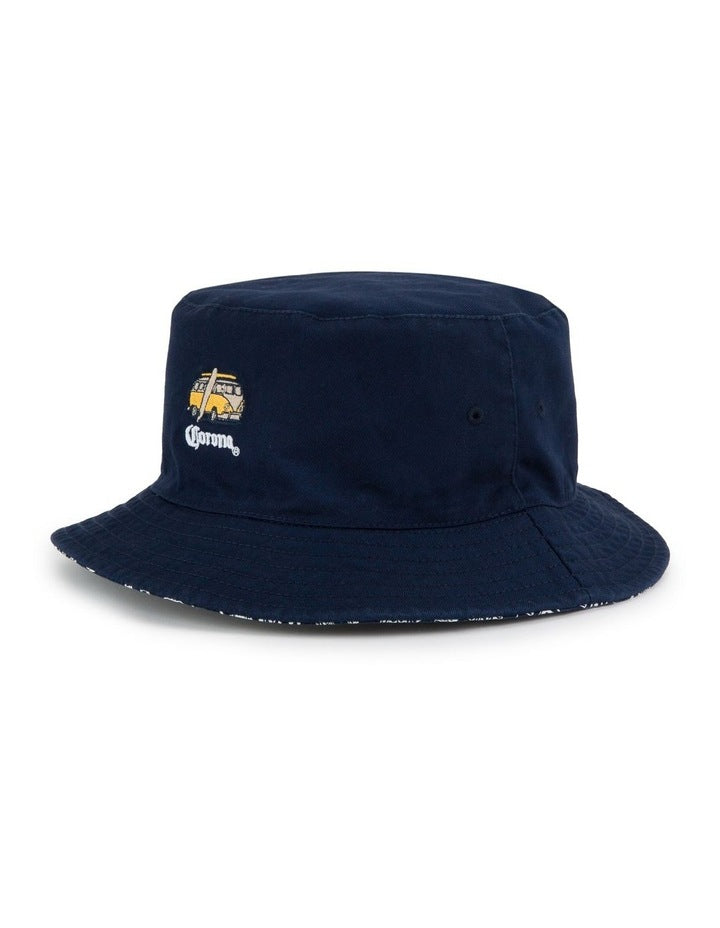 Corona Reversible Kombi Bucket Hat in Blue