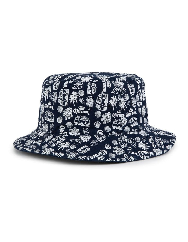 Corona Reversible Kombi Bucket Hat in Blue