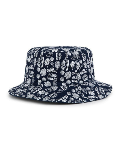Corona Reversible Kombi Bucket Hat in Blue