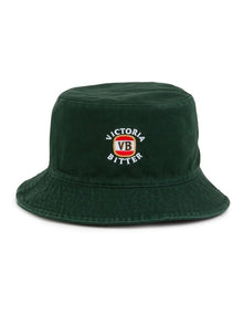 Victoria Bitter Tonal Reversible Bucket Hat in Green