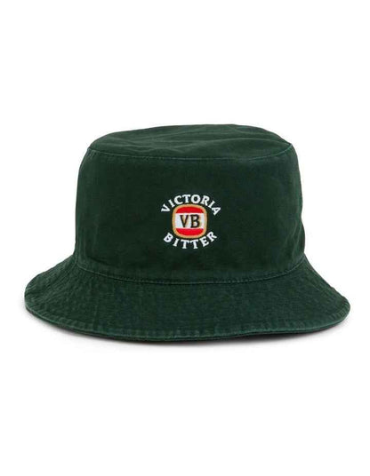 Victoria Bitter Tonal Reversible Bucket Hat in Green