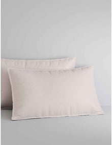 BAYLEY WASHED PERCALE PILLOWCASE PAIR IN PEBBLE