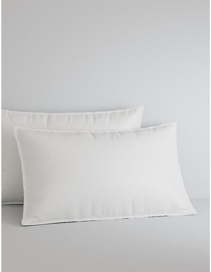 BAYLEY WASHED PERCALE SINGLE SHEET SET IN WHITE