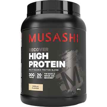 Musashi High Protein Powder Vanilla Milkshake 900g