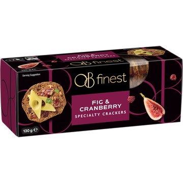 OB Finest Speciality Crackers Fig & Cranberry 130g
