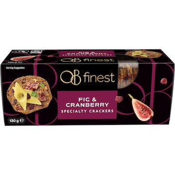 OB Finest Speciality Crackers Fig & Cranberry 130g