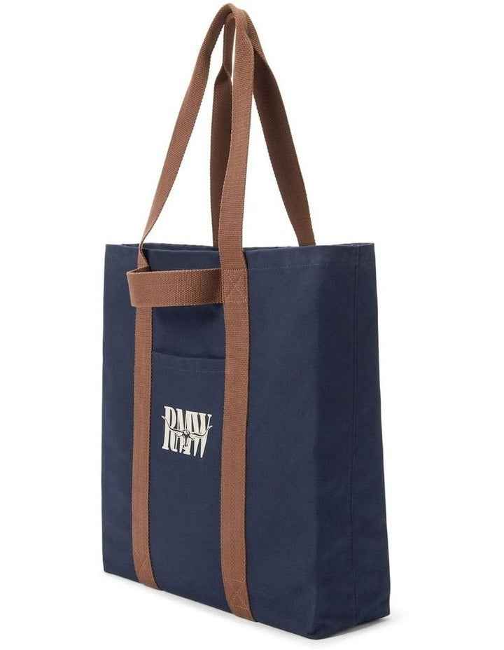 Navy Cotton Canvas Tote Bag