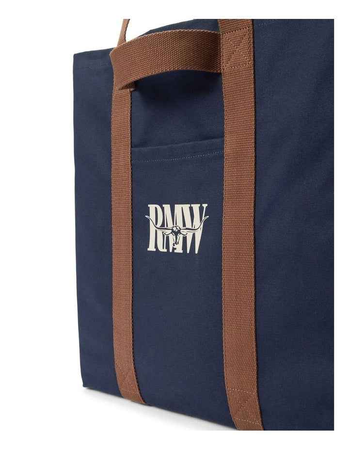 Navy Cotton Canvas Tote Bag