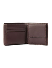 Wallet with pocket and tab in Brown