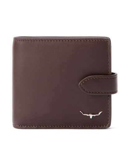 Wallet with Pocket and Tab in Chestnut