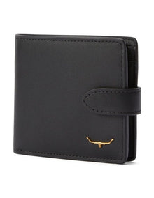 Wallet With Pocket And Tab in Black
