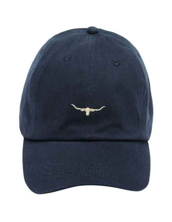 Mini Longhorn Twill Cap in Blue Wash
