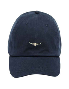 Mini Longhorn Twill Cap in Blue Wash